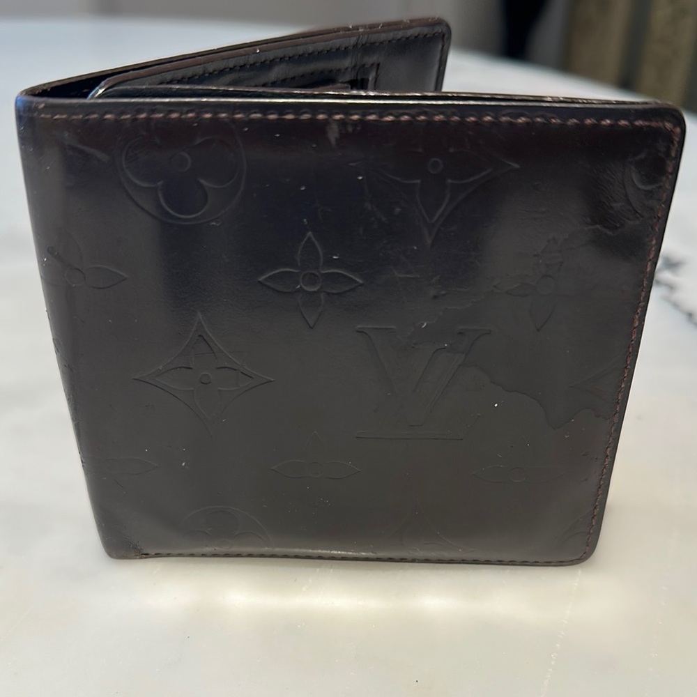 Louis Vuitton brown Leather Vernis Wallet